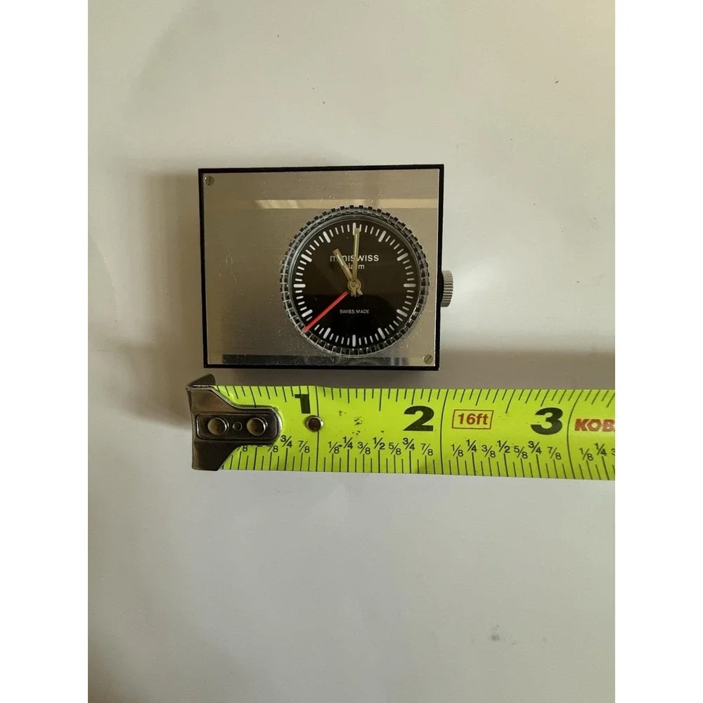 Vintage Miniswiss Travel Alarm Clock